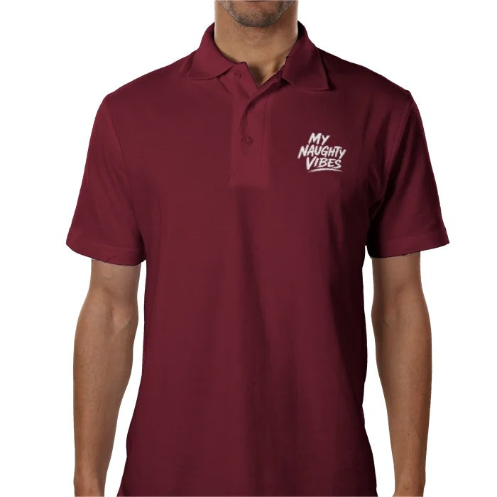 My Naughty Vibes Polo Shirt - Slogan Logo