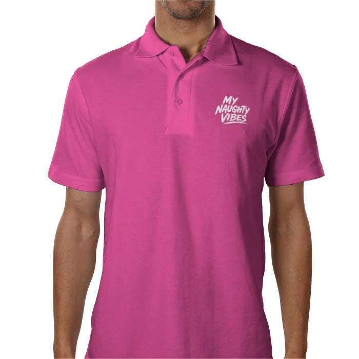 My Naughty Vibes Polo Shirt - Slogan Logo