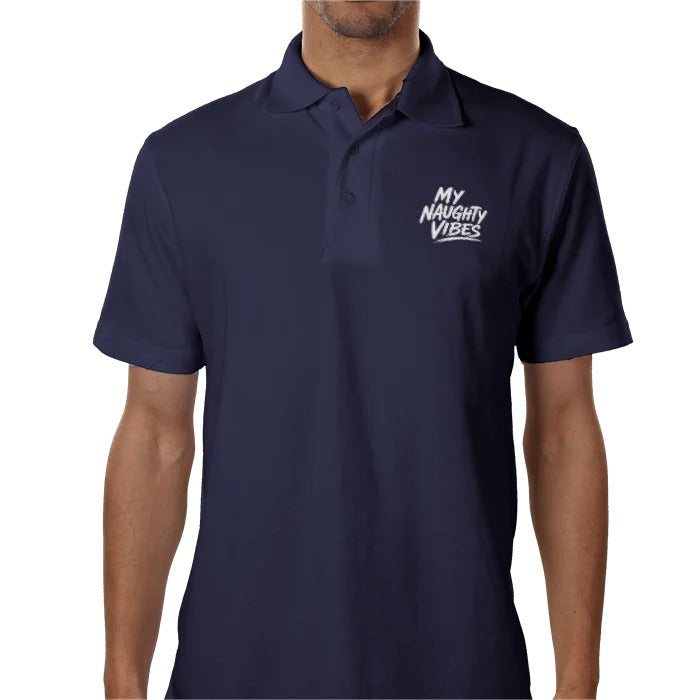 My Naughty Vibes Polo Shirt - Slogan Logo