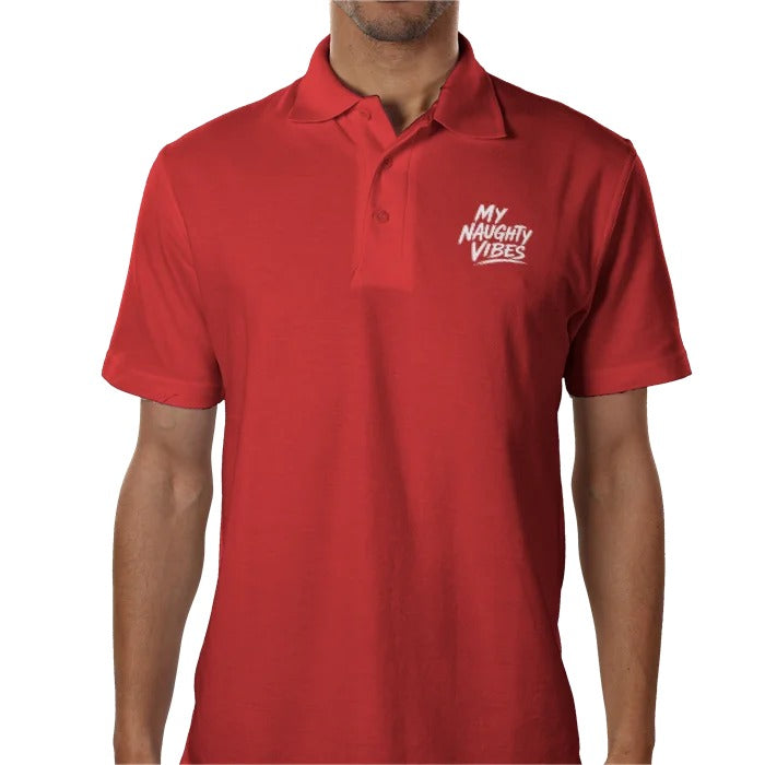 My Naughty Vibes Polo Shirt - Slogan Logo