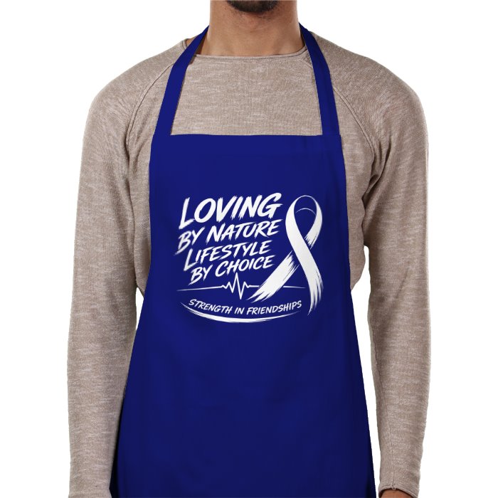 **Helping Others Apron - Blue**
