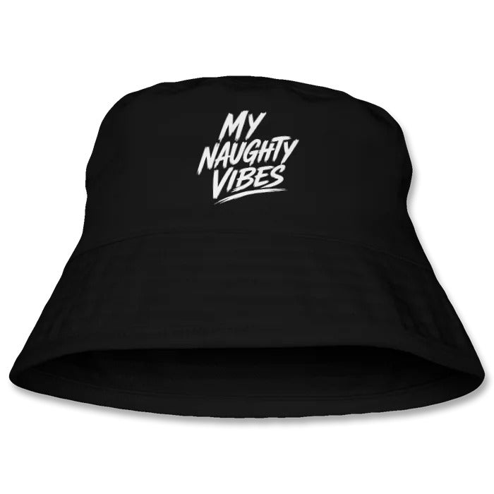My Naughty Vibes Bucket Hat - Slogan Logo
