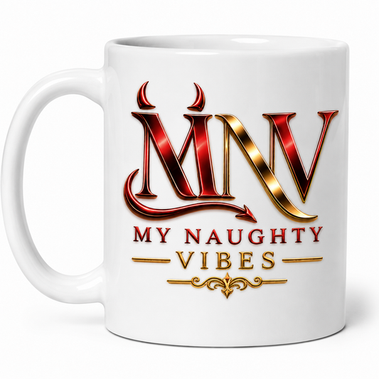 My Naughty Vibes Logo Mug & Slogans