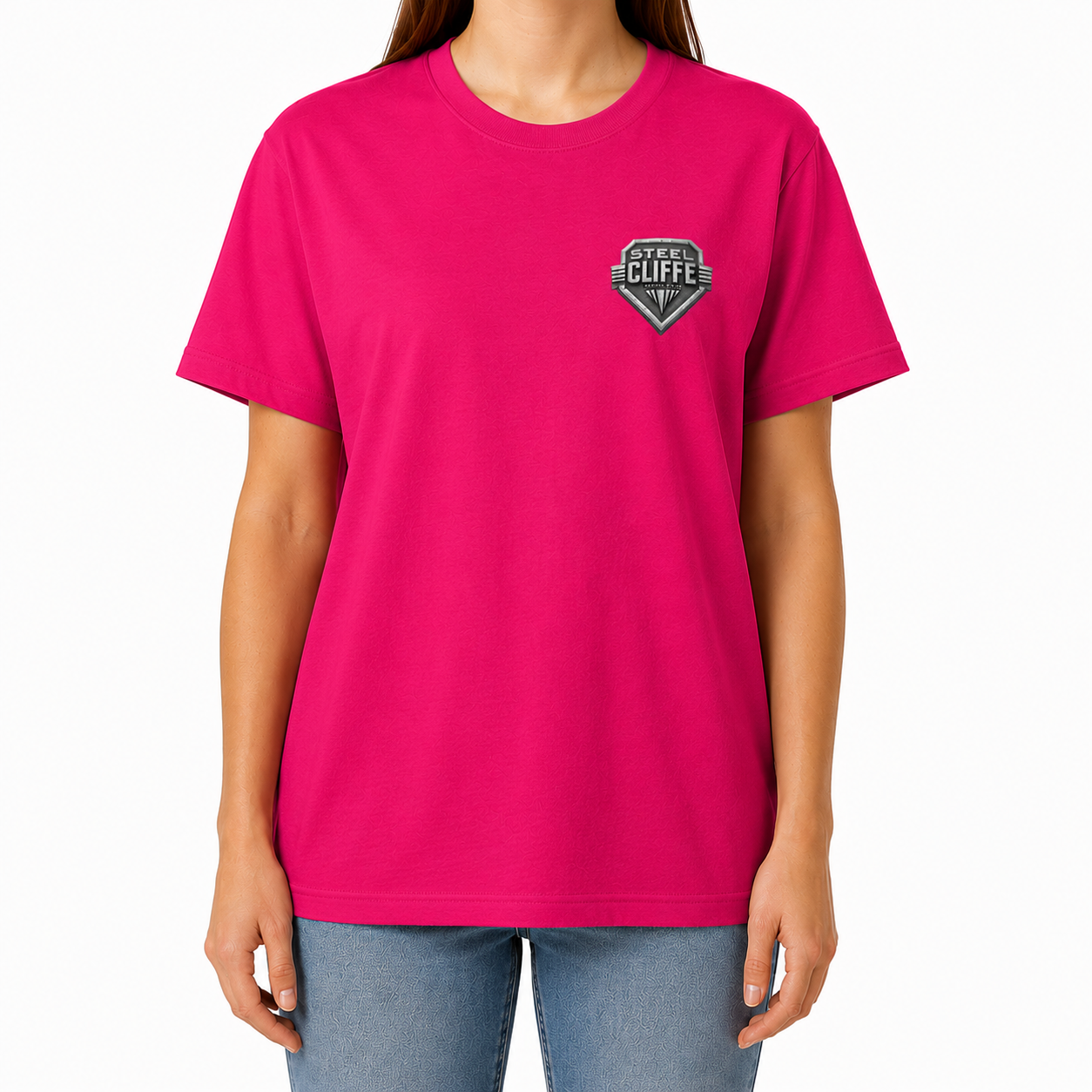 Steel Cliffe Logo **Helping Others T-Shirt - Pink**