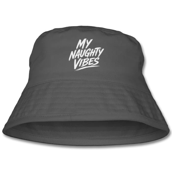 My Naughty Vibes Bucket Hat - Slogan Logo