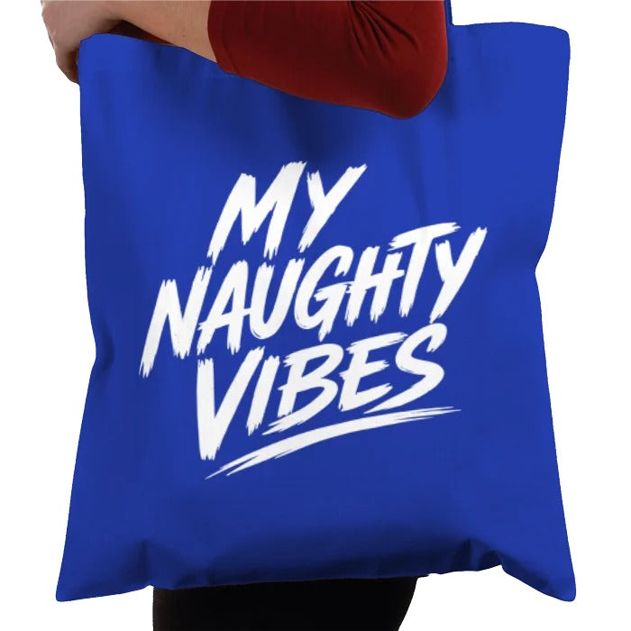 My Naughty Vibes **Helping Others Tote Bag - Blue**