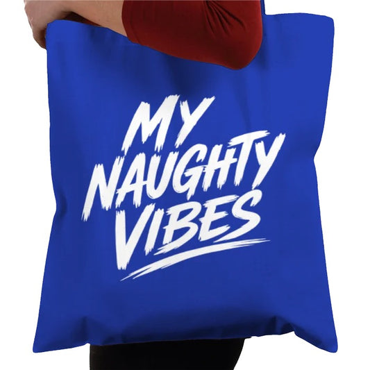 My Naughty Vibes **Helping Others Tote Bag - Blue**