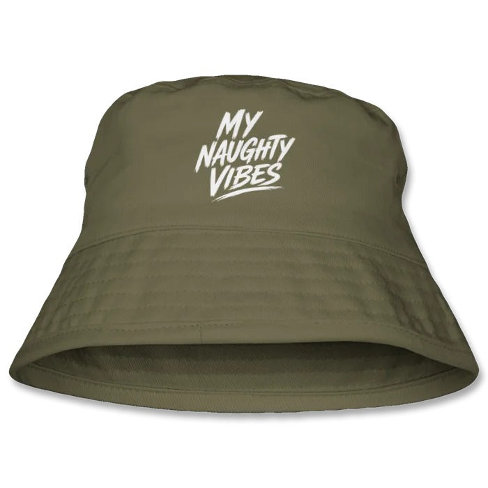 My Naughty Vibes Bucket Hat - Slogan Logo