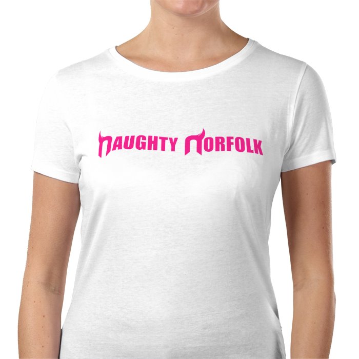 Naughty Norfolk Lady Fit T-Shirt - Chest Logo