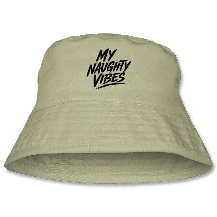 My Naughty Vibes Bucket Hat - Slogan Logo