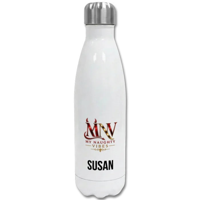 My Naughty Vibes Stainless Steel Bottle + Name