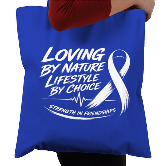 **Helping Others Tote Bag - Blue**