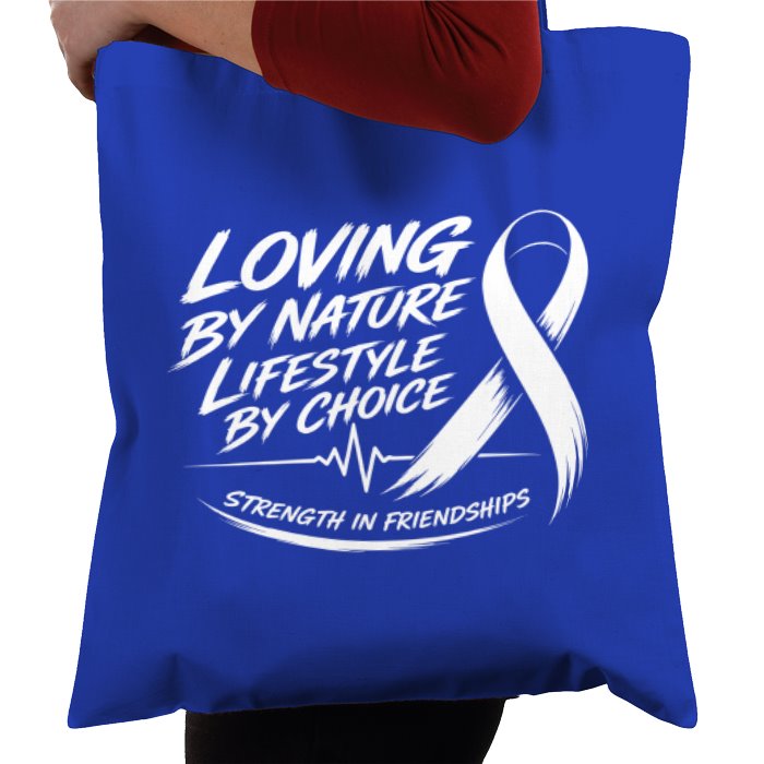 My Naughty Vibes **Helping Others Tote Bag - Blue**