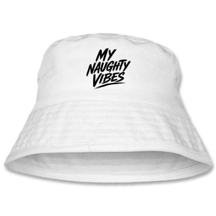 My Naughty Vibes Bucket Hat - Slogan Logo